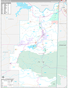 Le Flore Wall Map Premium Style